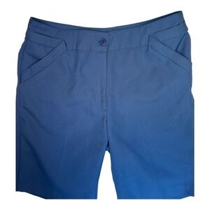 NEW EP Pro Ladies Blue Bermuda Shorts Size 12 Ladies Blue Golf Shorts 10" Inseam
